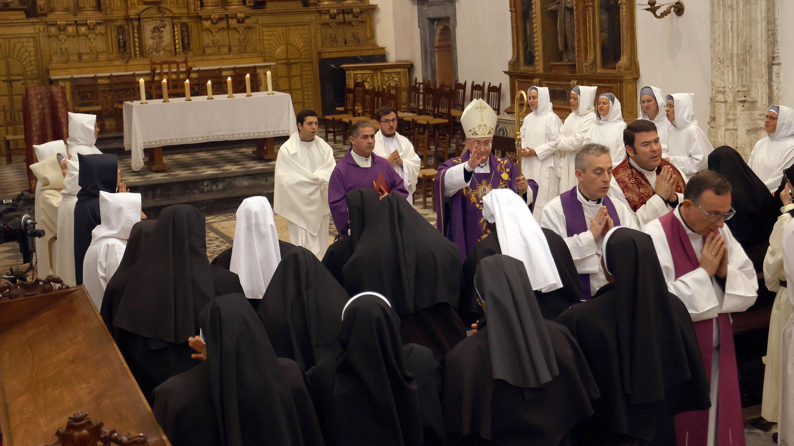 Misa de despedida en la Cartuja de Jerez a las hermanas de Belén