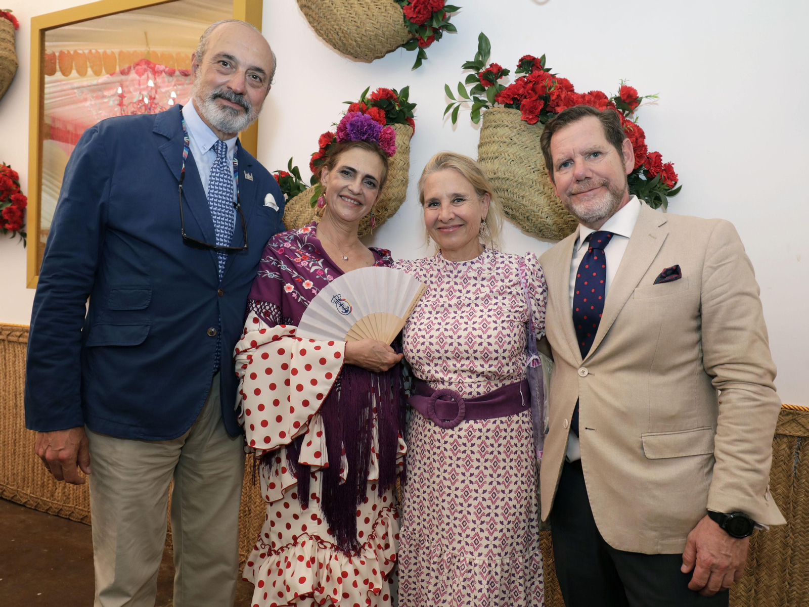 Recepción caseta de Cajasol