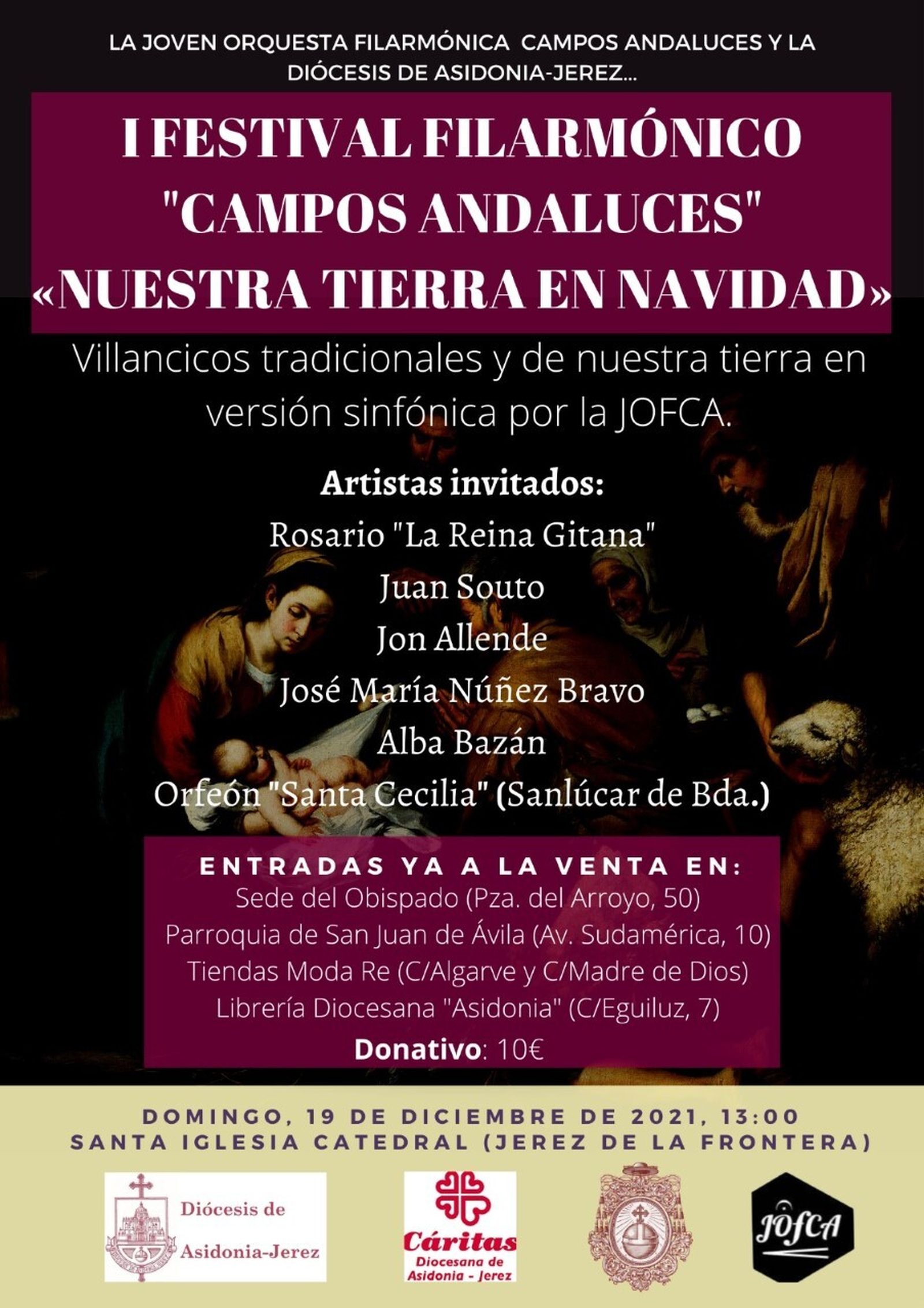 Detalle del Cartel anunciador de la Gala de Navidad.