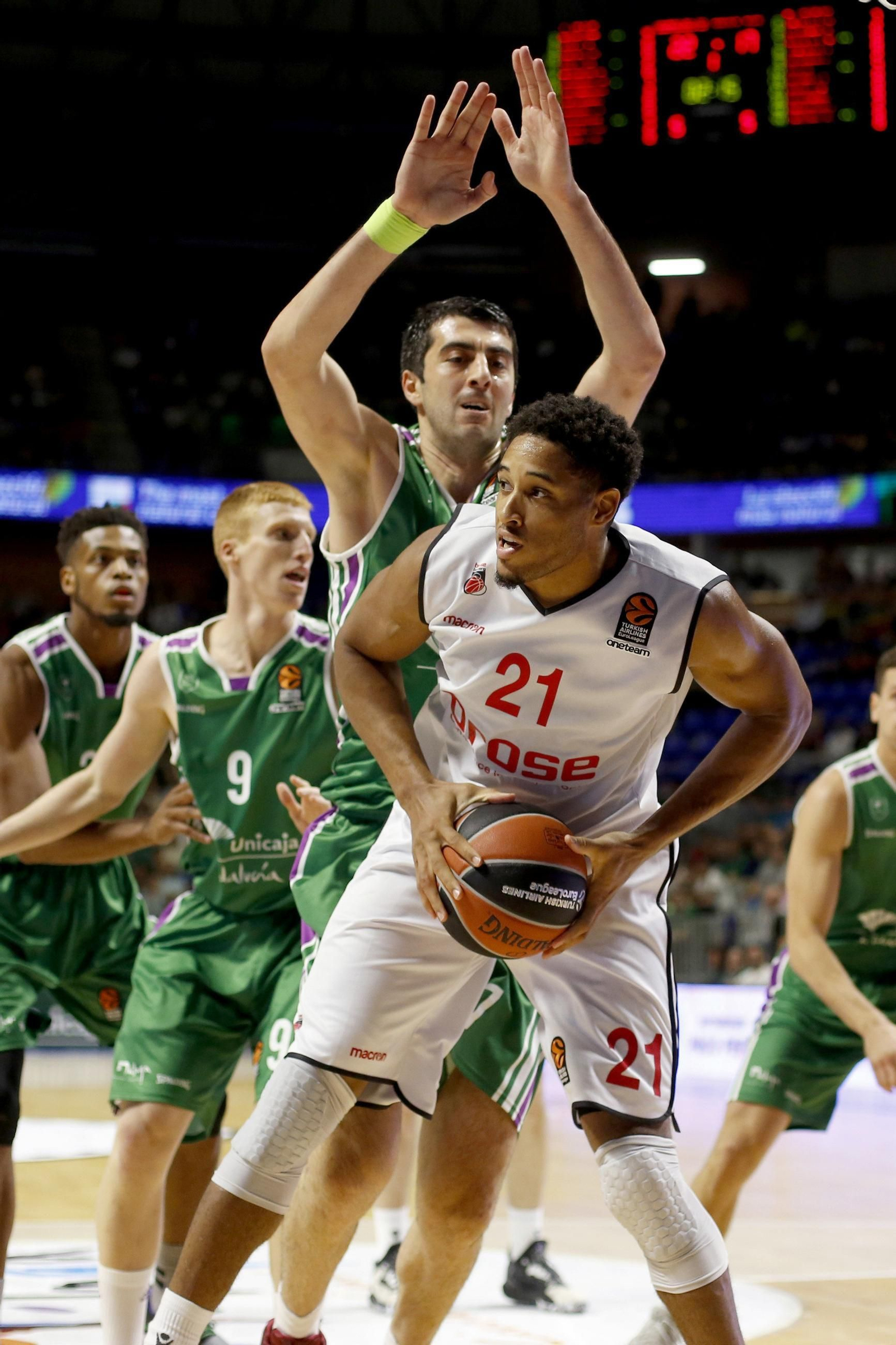 El paso de Augustine Rubit por el Carpena en un Unicaja-Brose de Euroliga