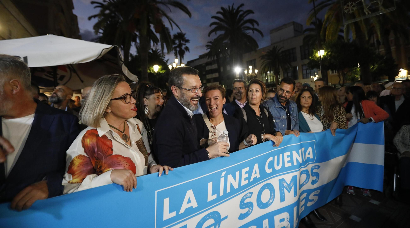 Las fotos de la manifestación en La Línea en demanda de medidas para evitar los efectos del Brexit sobre Gibraltar
