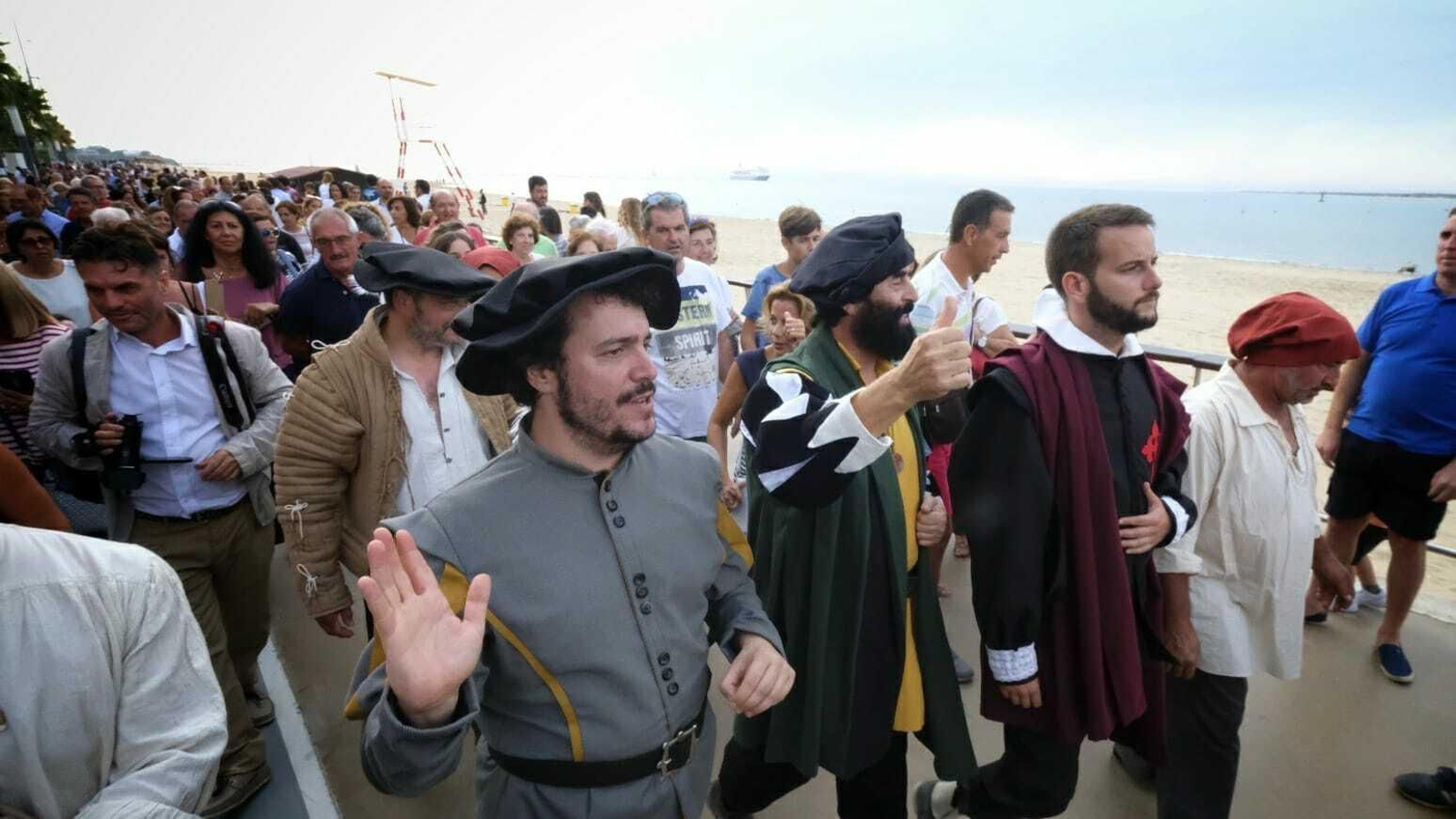 La fiesta de celebración del V Centenario en Sanlúcar