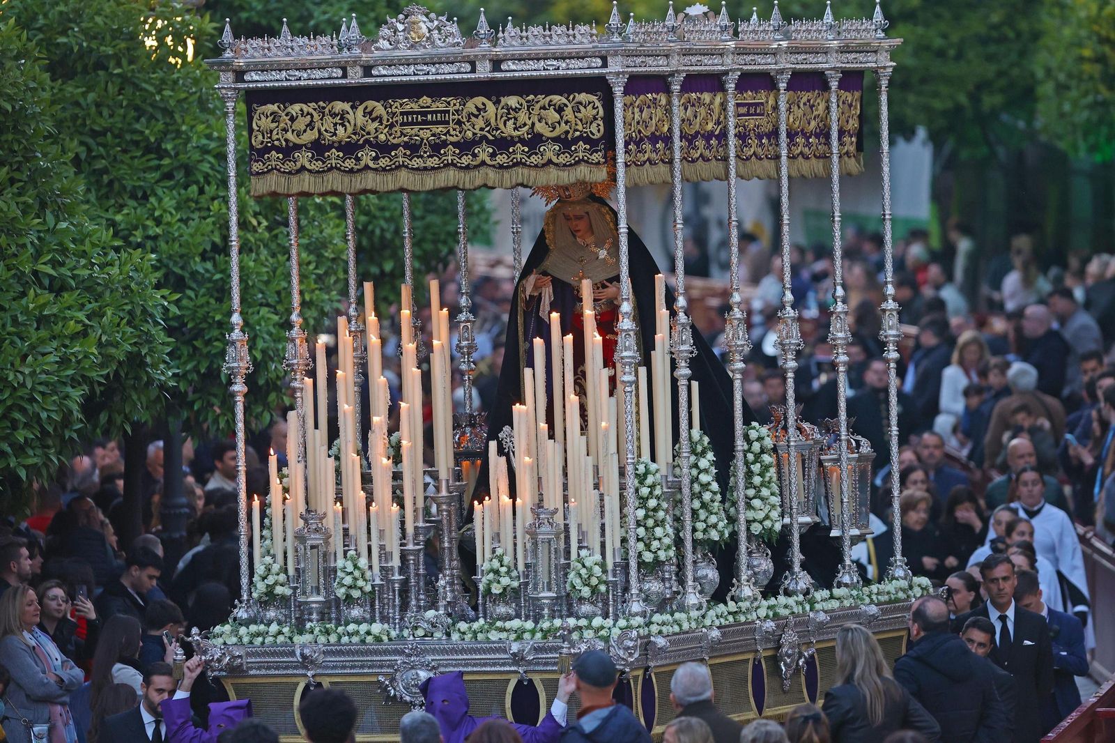 El palio de la Defensión, el pasado Martes Santo.