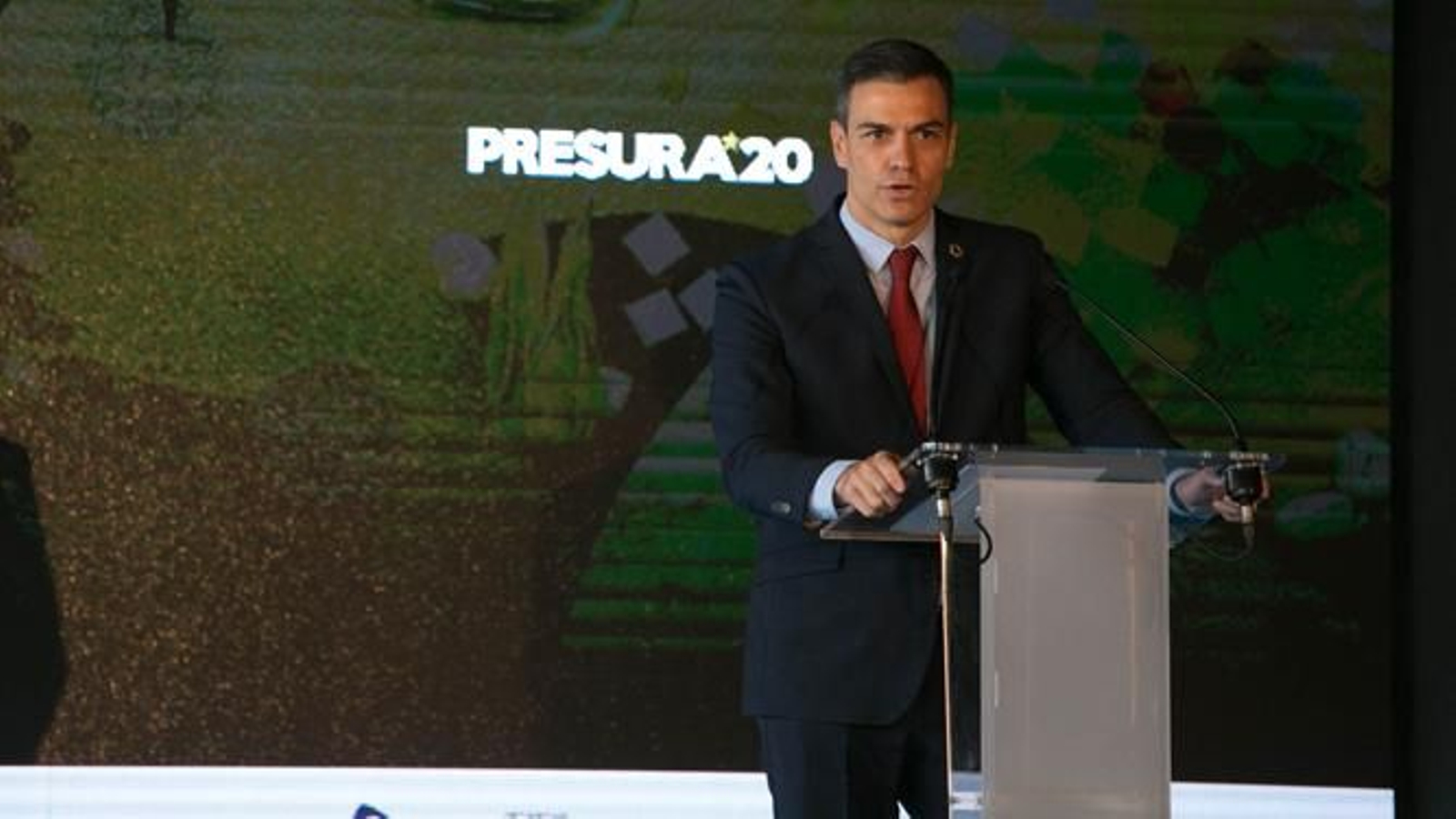 Pedro Sánchez, durante su intervención en la IV Feria Nacional para la Repoblación de la España Rural.