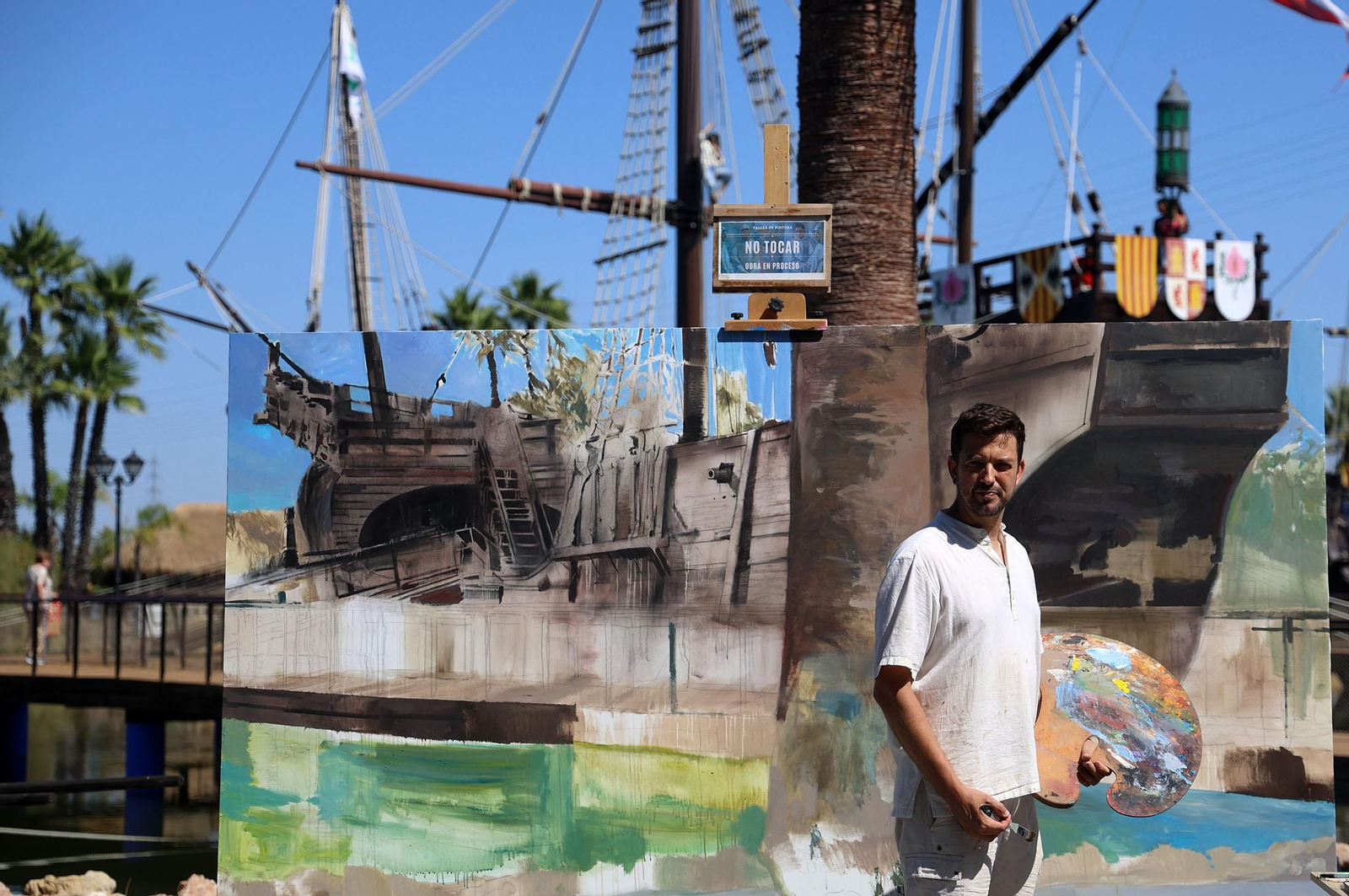 Imágenes de la Jornada de Puertas Abiertas del Muelle de las Carabelas con motivo del 3 de agosto