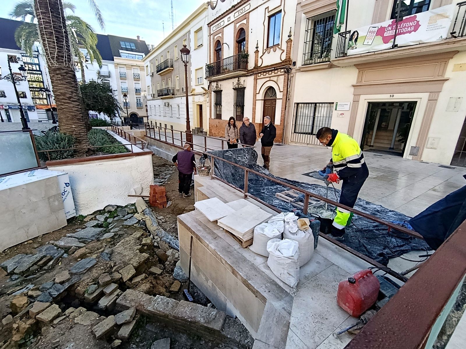 Fotografías de las obras de la puesta en valor de los restos arqueológicos de San Pedro