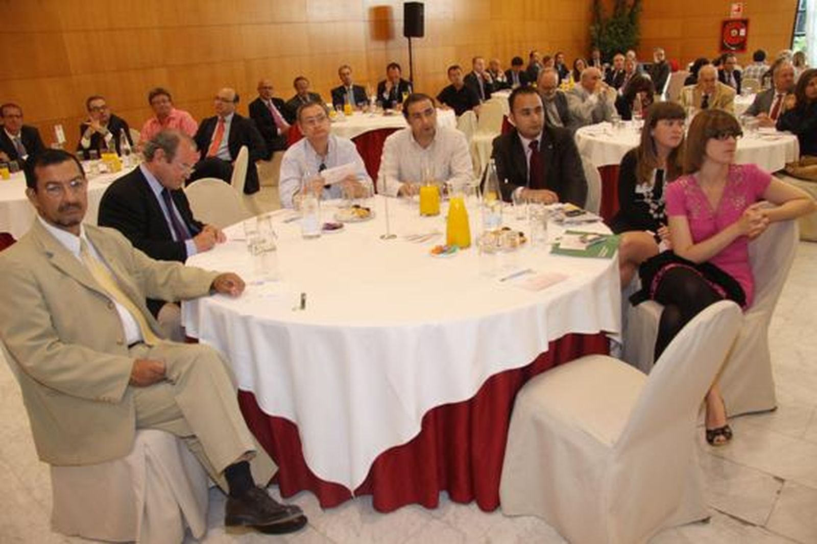 Invitados Pedro Emilio Zurín,Antonio Serrano,Antonio Suárez,José Manuel Doblas,Mario Cortes,Alicia Murillo,Ana torre, durante el Foro Joly Andalucía celebrado en Málaga con el ministro de Educación.

Foto: migue fernandez