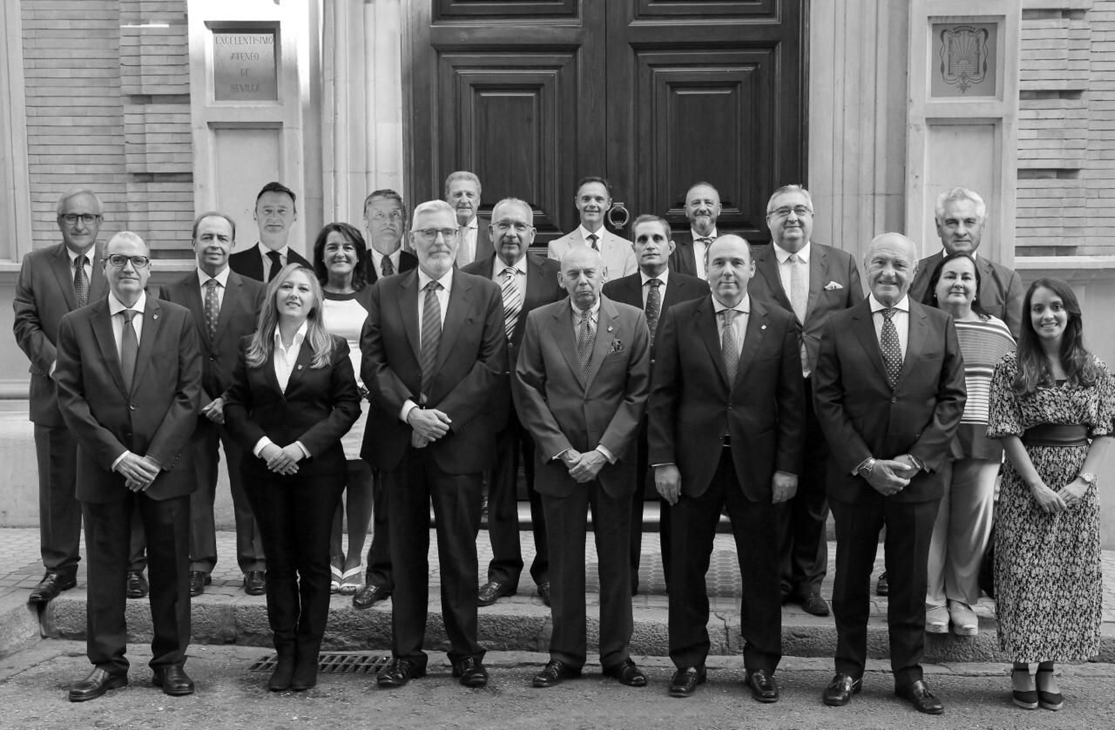 Los miembros de la candidatura de Emilio A. Boja.