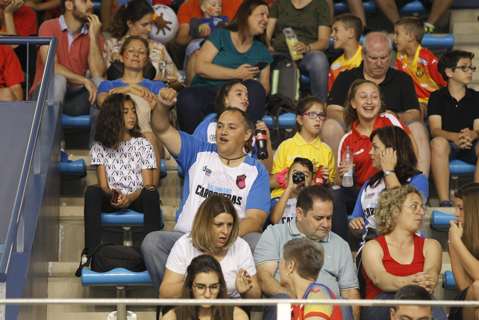 Fotogalería España-Suecia. Balonmano. Palacio Juegos Mediterráneos. Almería