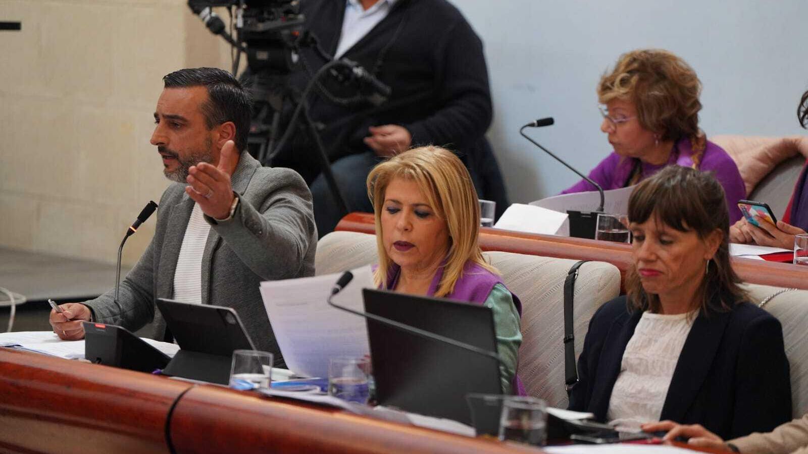 Mamen Sánchez, durante el pleno.