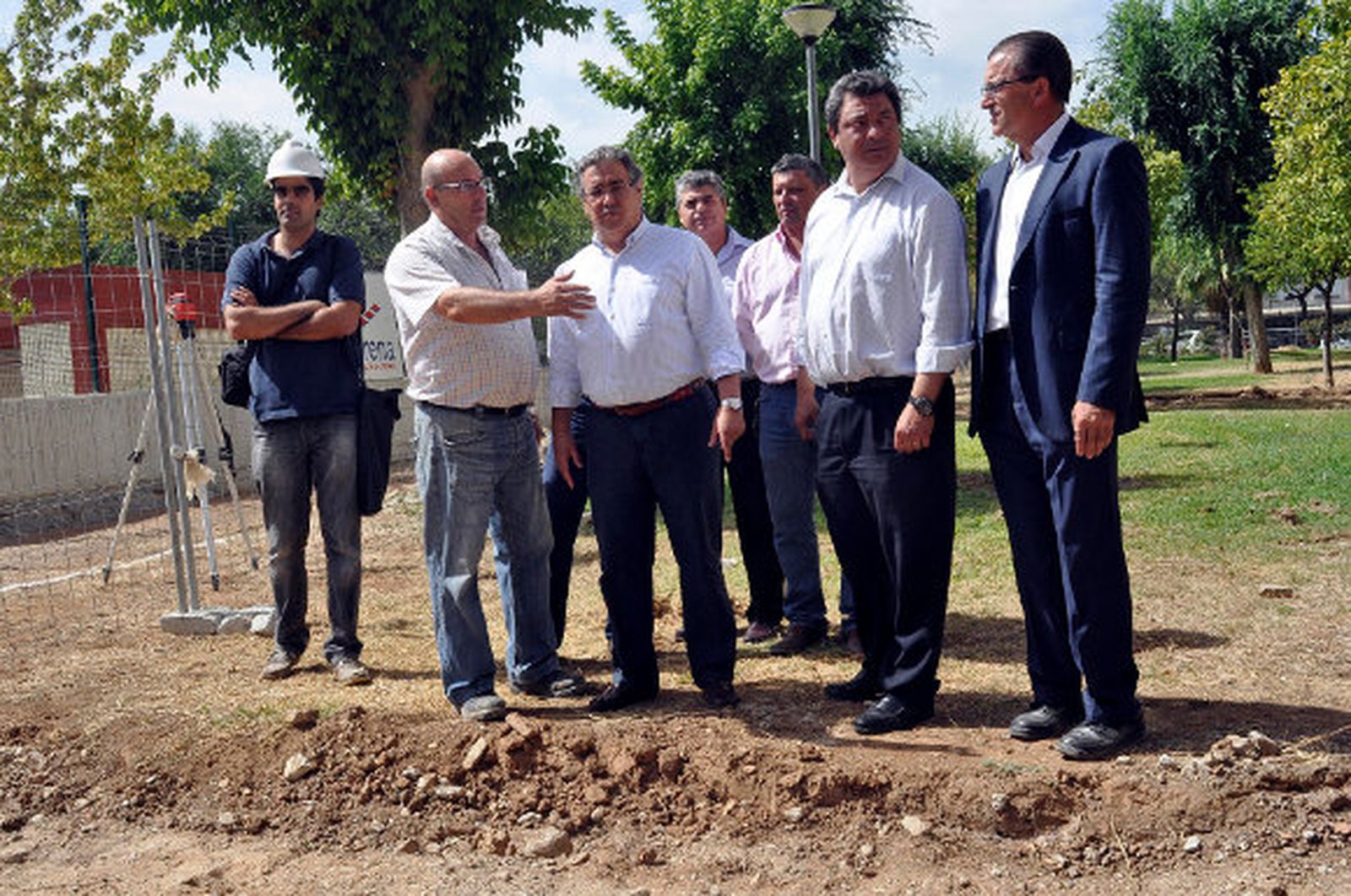 Obras para habilitar una entrada de emergencia en la Plaza de Gomila