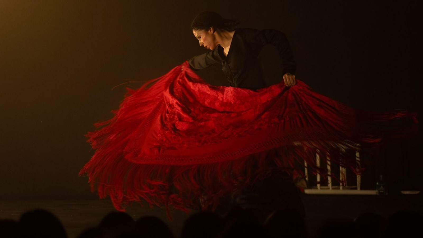 La bailaora Rocío Garrido, durante su actuación.