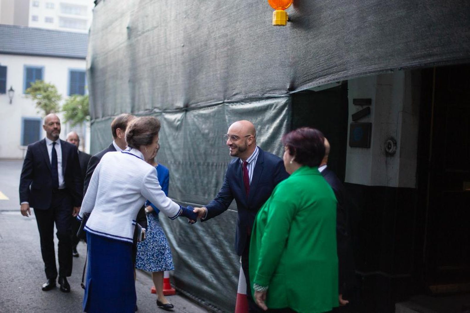Las fotos de la visita de la princesa Ana de Inglaterra a Gibraltar