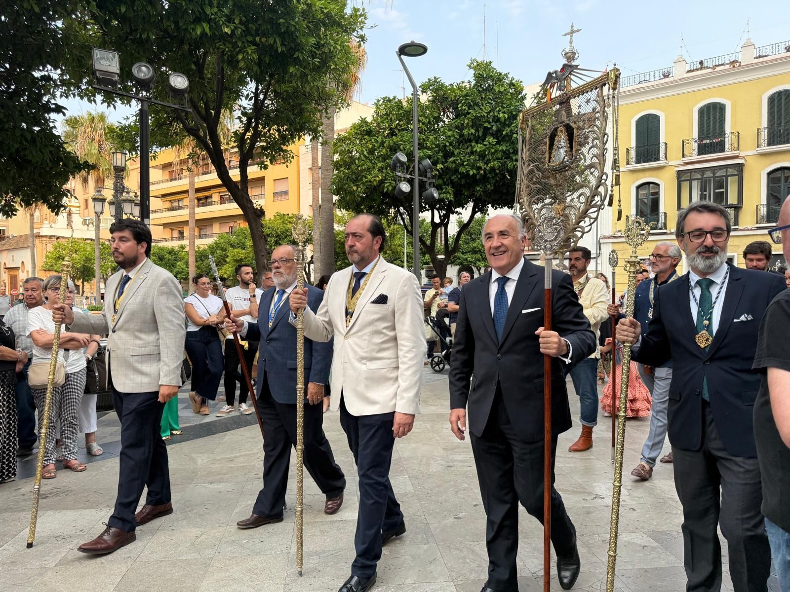Actos de despedida de la hermandad de El Rocío.