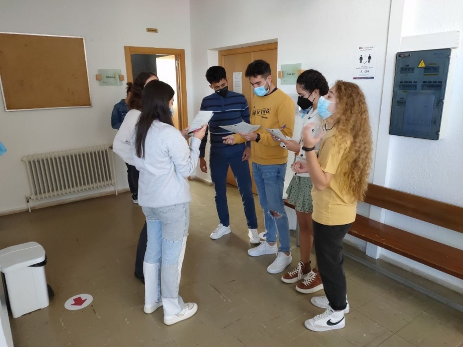 Algunos de los participantes del diagnóstico de la Escuela Politécnica Superior de Belmez.