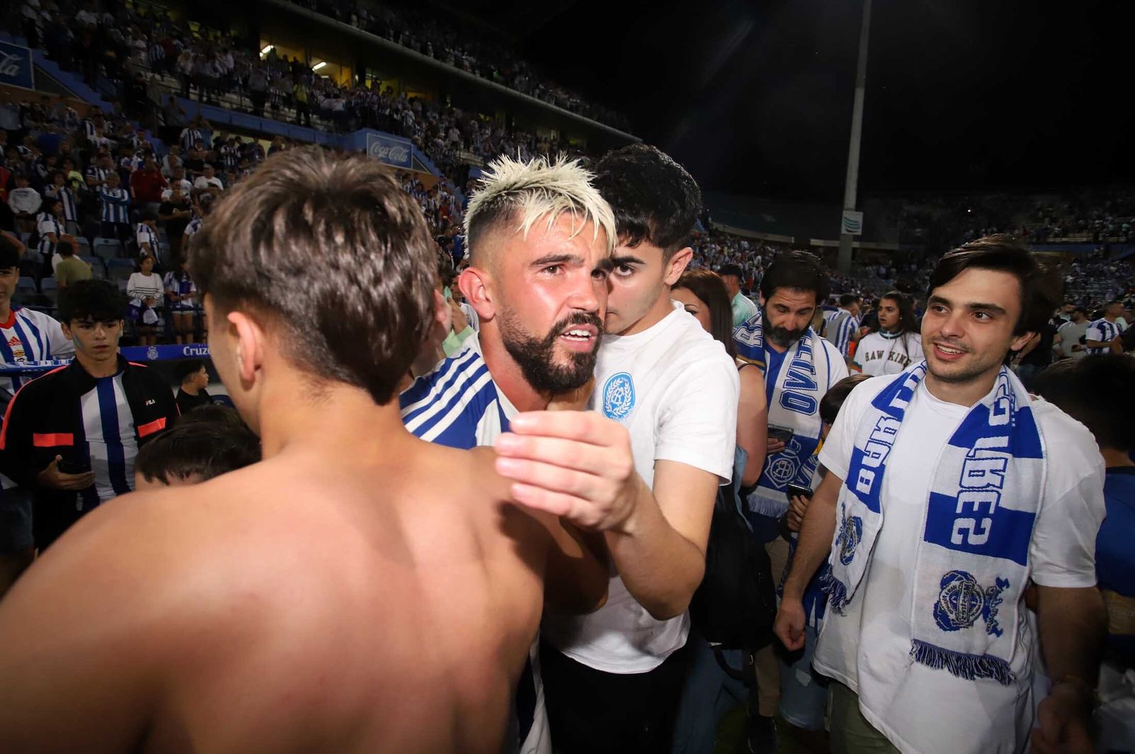 Imágenes del ascenso del Recreativo de Huelva contra el Cacereño