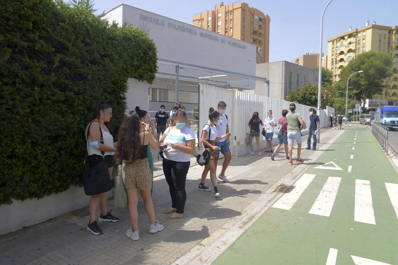 Fotos de las pruebas de la EBAU 2020 en Algeciras