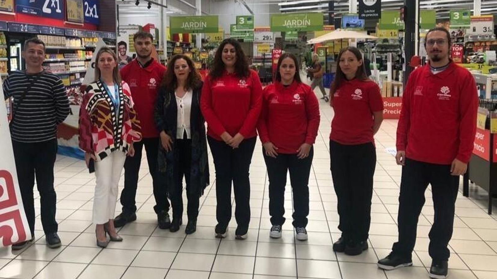 Los nuevos empleados de Carrefour Sur.