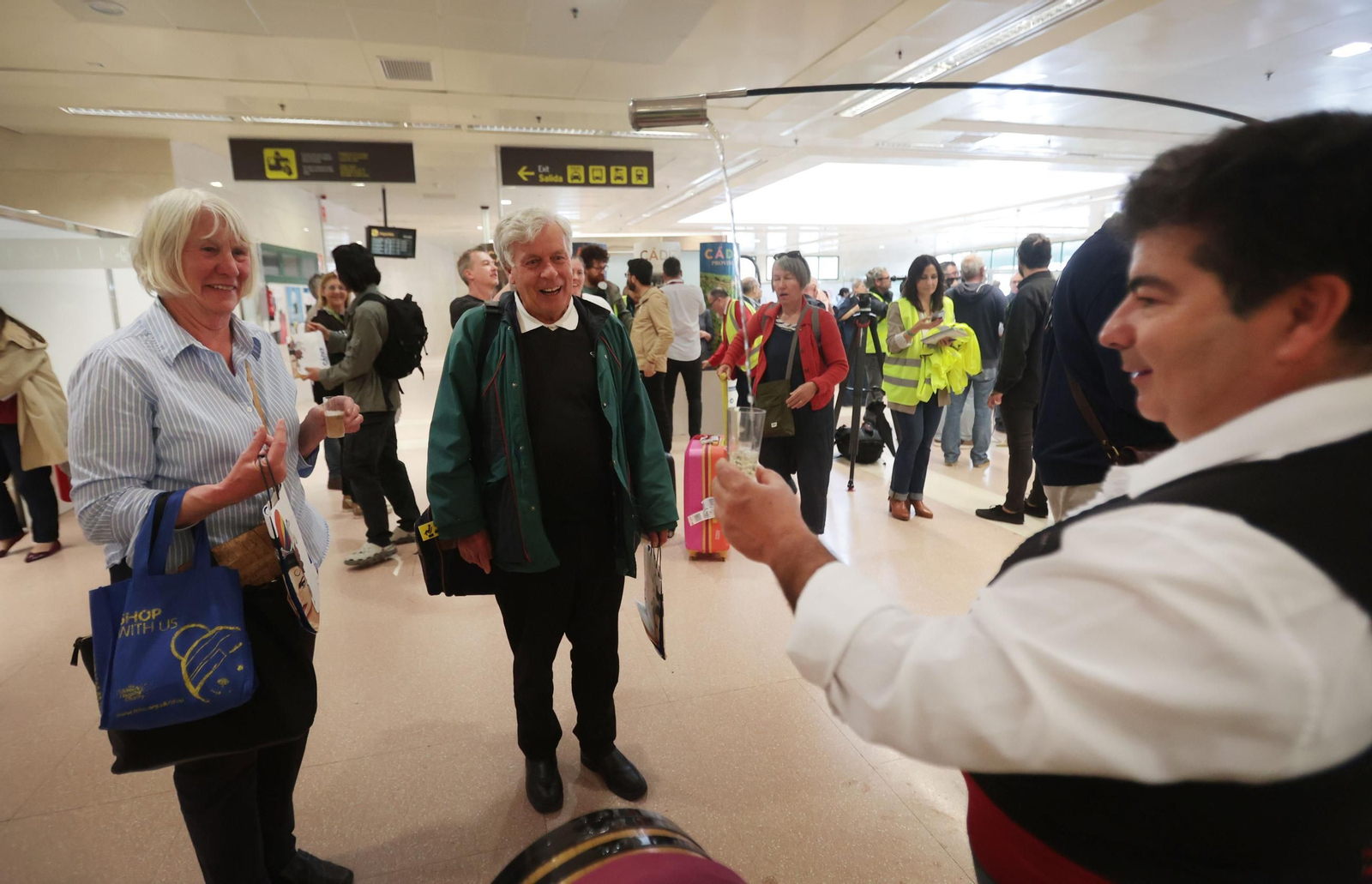 La llegada del primer vuelo de Jet2 al aeropuerto de Jerez en imágenes
