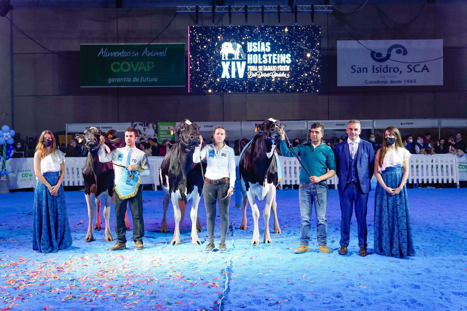La elección de la Vaca Gran Campeona de Dos Torres, en fotografías