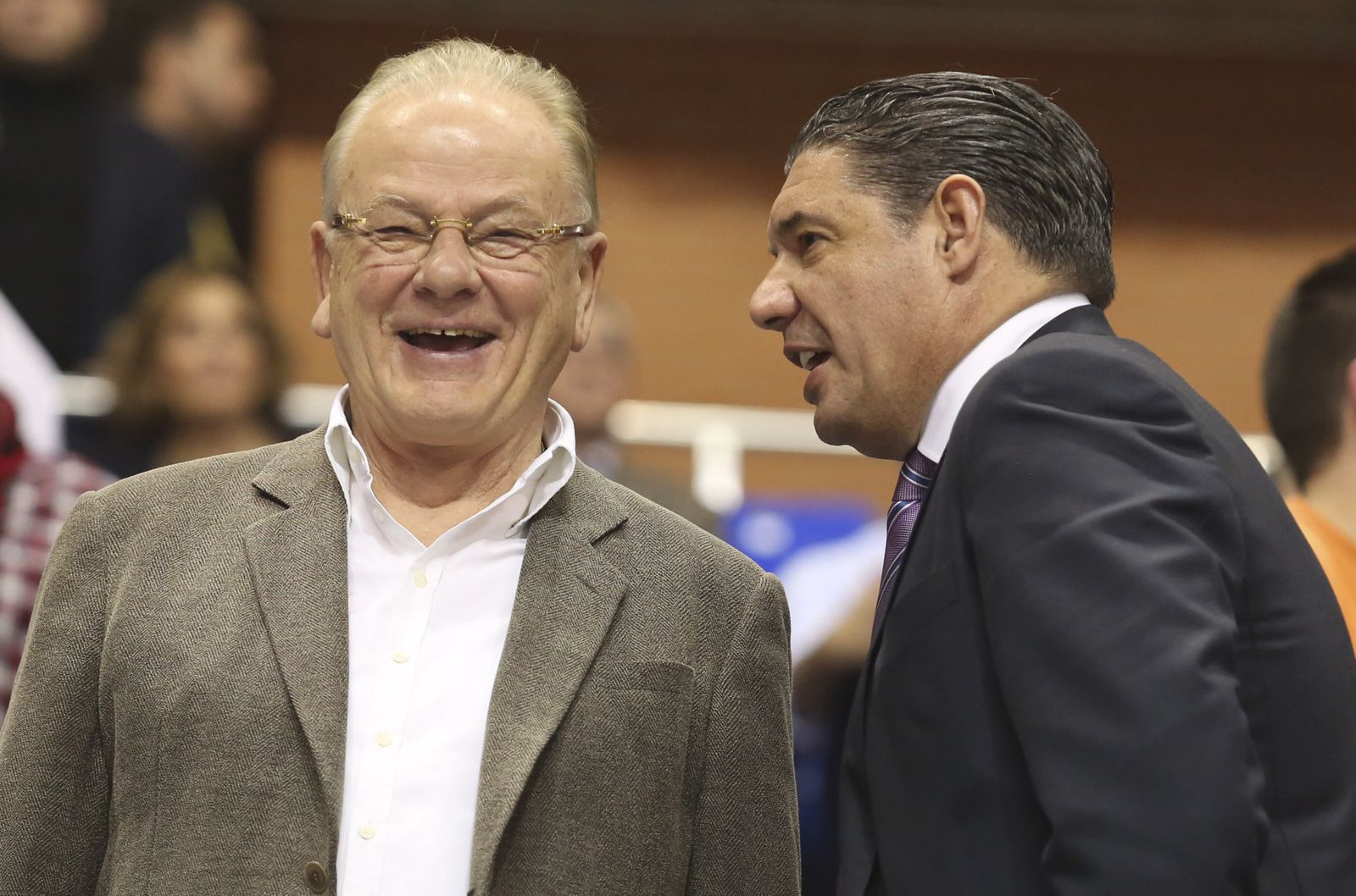 Misko Raznatovic, con Dusan Ivkovic, en la Copa de Málaga 2014.