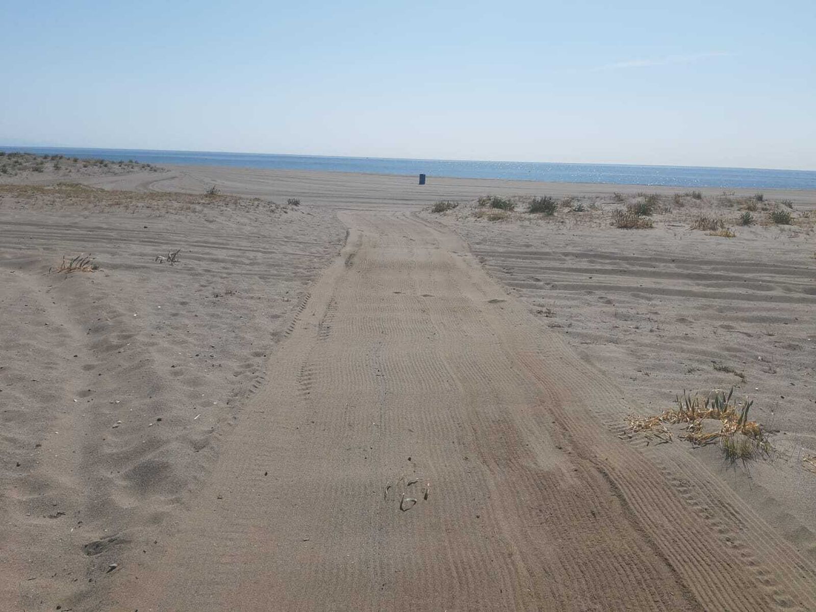 Los trabajos ejecutados en la playa de Santa Clara.