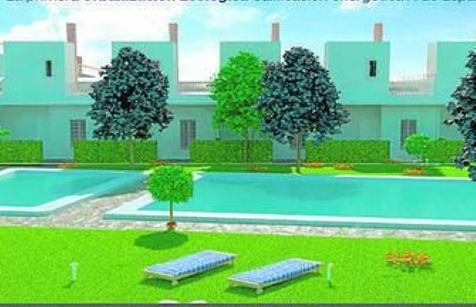 Maqueta de las viviendas de la urbanización ubicada en Otura.