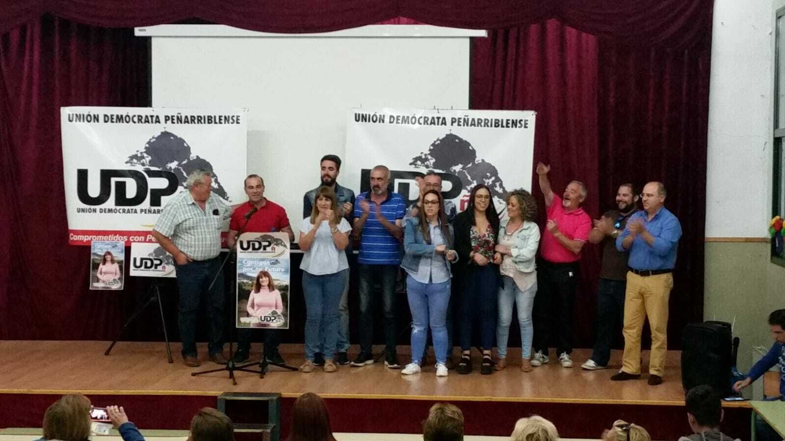 Acto electoral de Unión Demócrata Peñarriblense, con Luisa Ruiz.