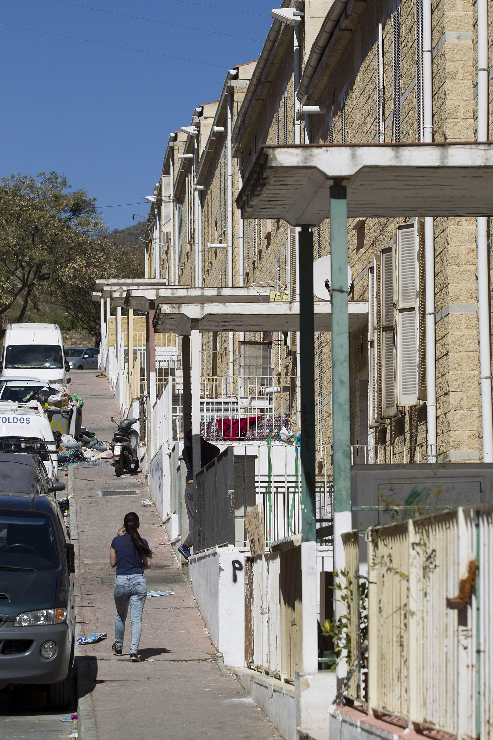 Una calle en la barriada de La Corta, en la capital malagueña.