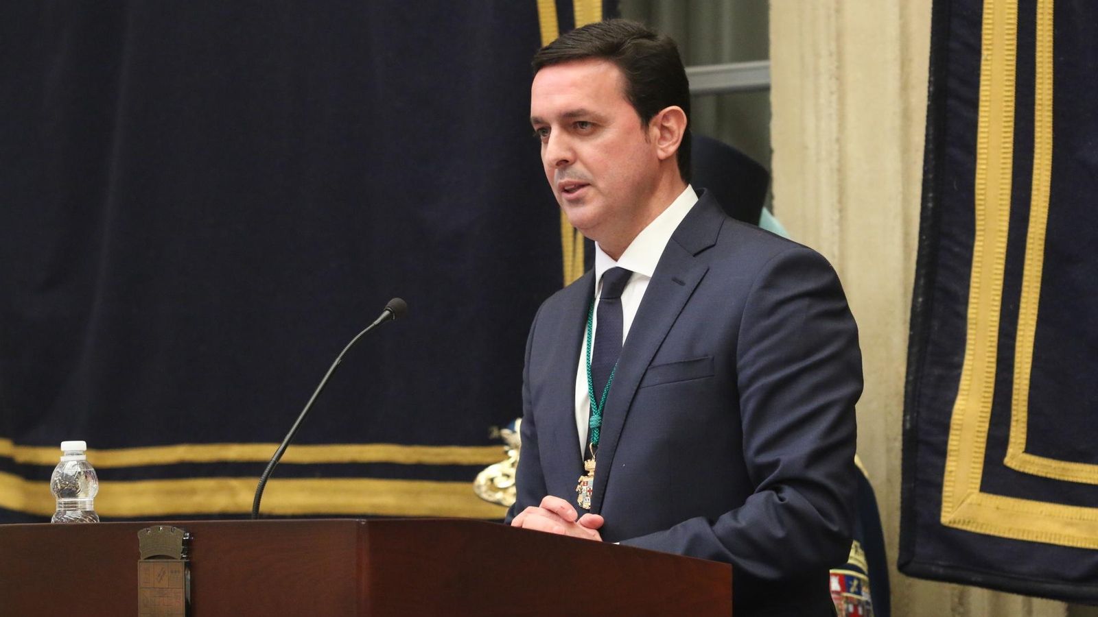 Intervención de Javier Aureliano García tras ser investido presidente