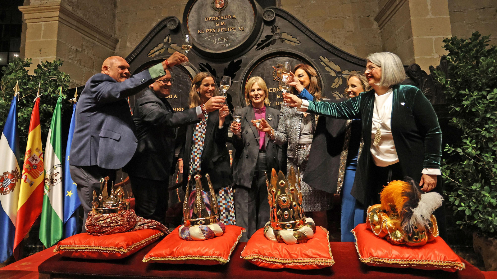 Presentación de los Reyes Magos 2024 de Jerez en Bodegas González Byass