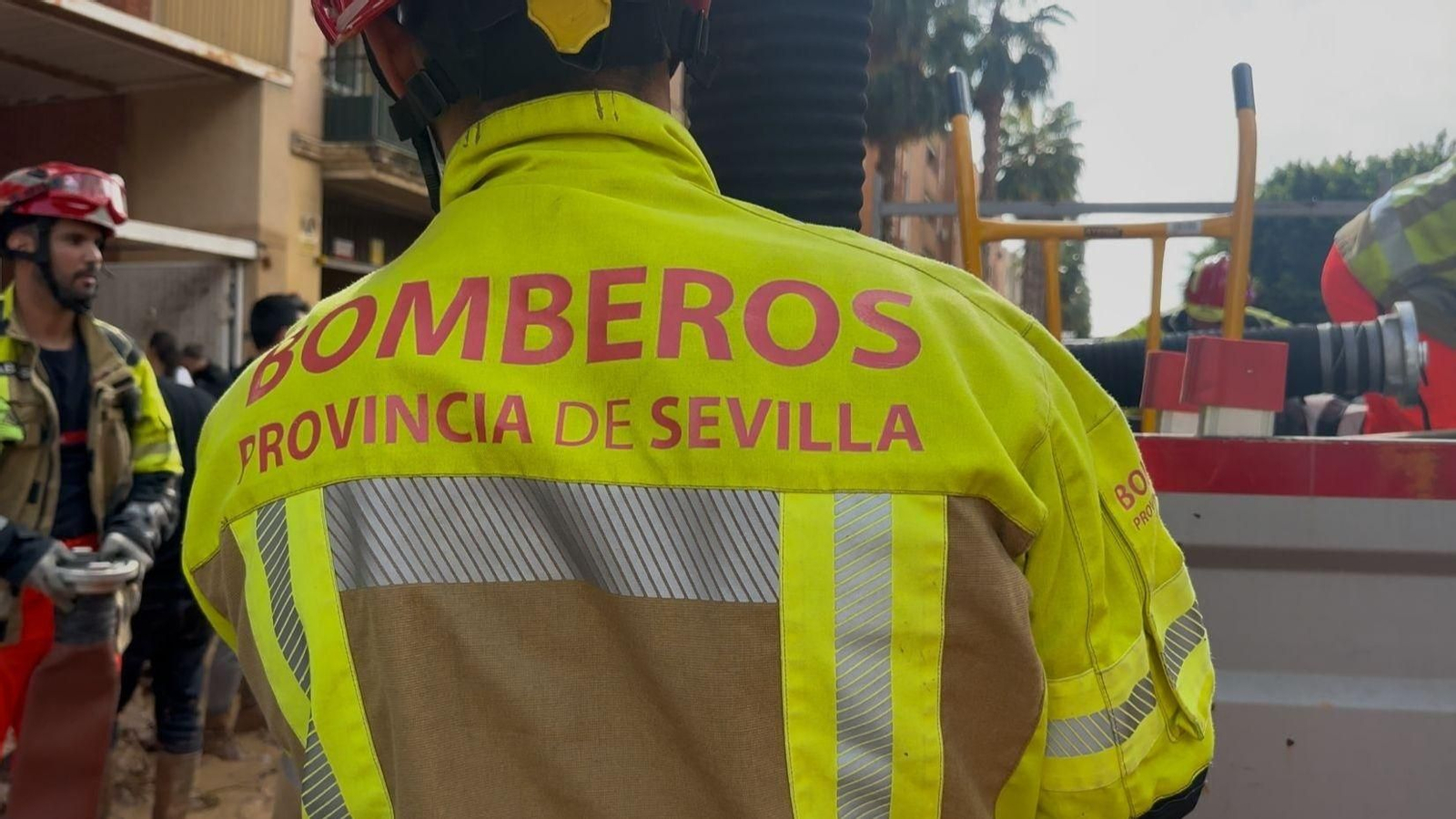 Bomberos de la Diputación de Sevilla, en una imagen de archivo.