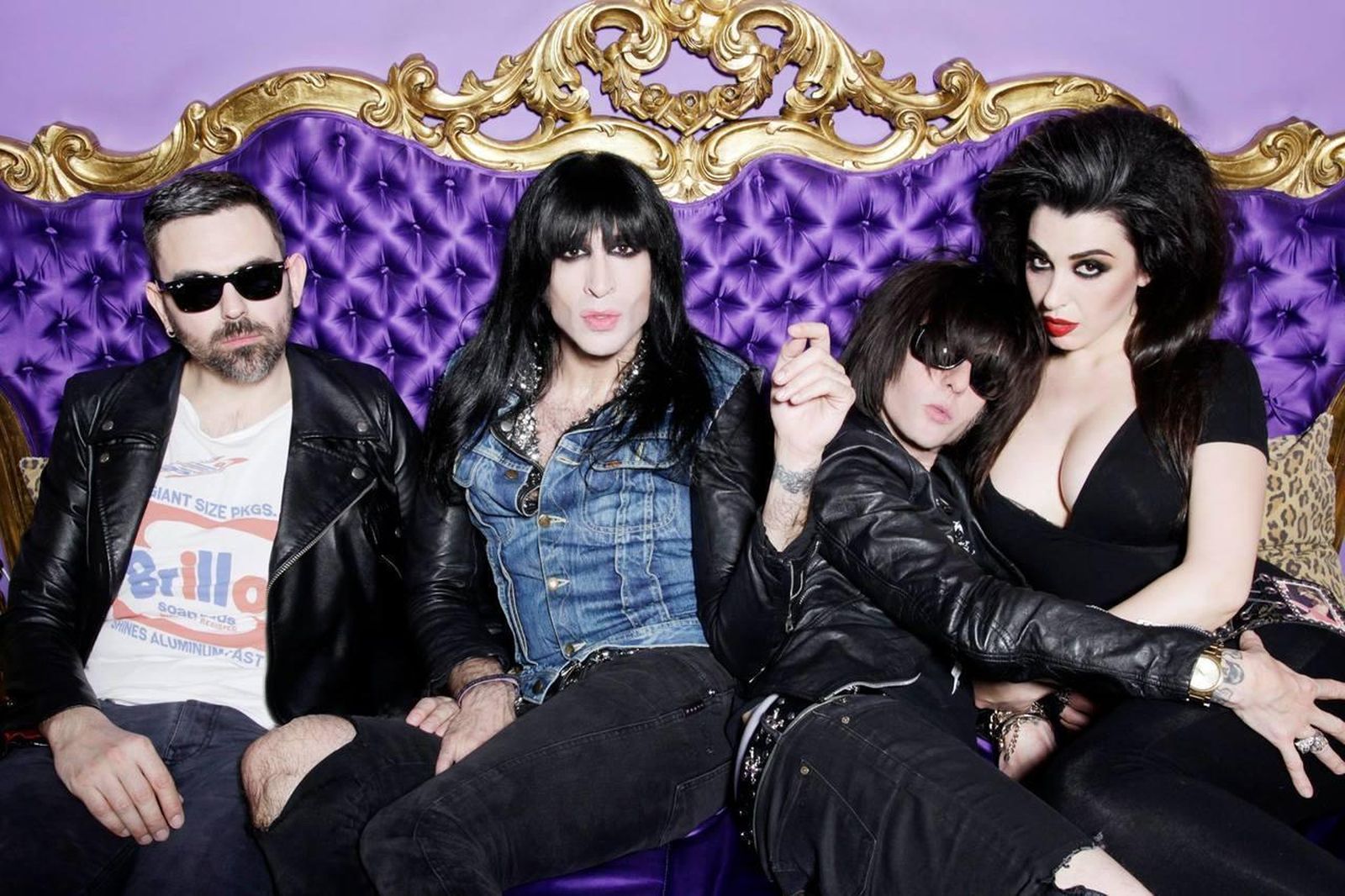 Mario Vaquerizo, en una foto promocional de su grupo, Nancys Rubias.