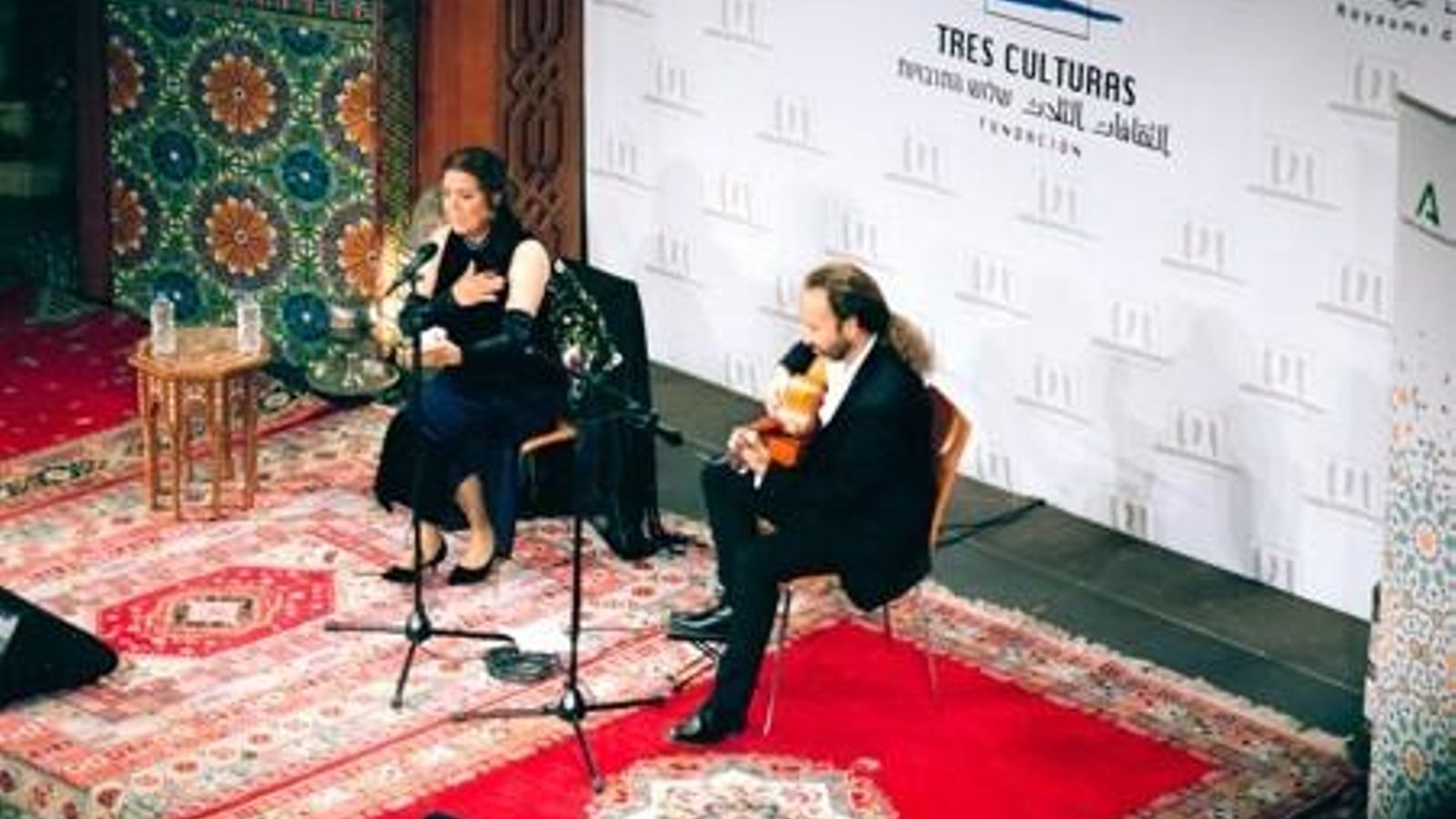 Lole Montoya y José del Valle en la Fundación Tres Culturas del Mediterráneo