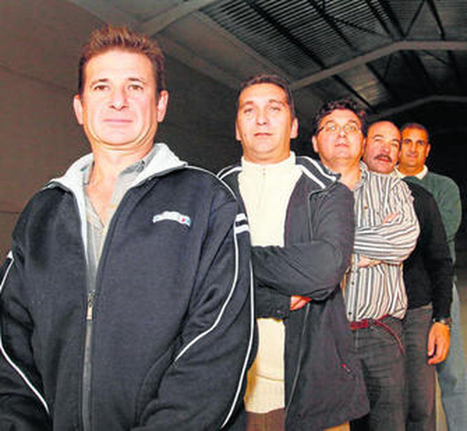 Los nuevos empresarios, ayer en sus instalaciones del Polígono de Pelagatos.