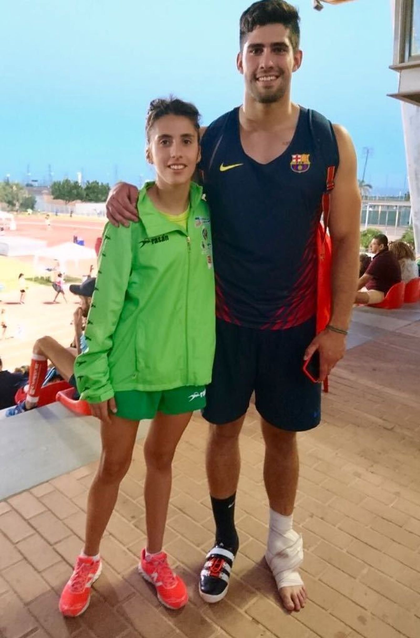 Los motrileños Claudia Estévez y Lorenzo Hernández.