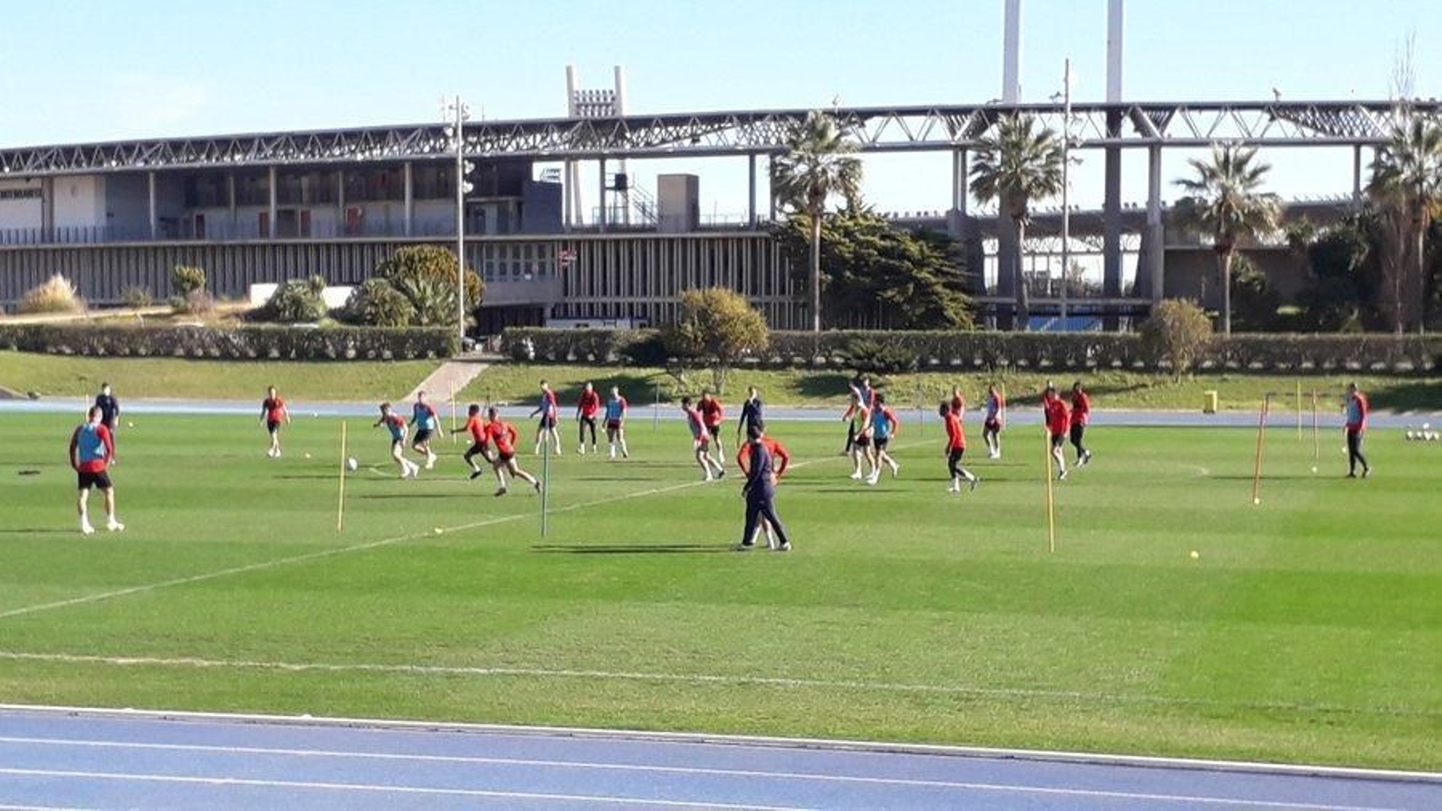 Entrenamiento de este jueves.