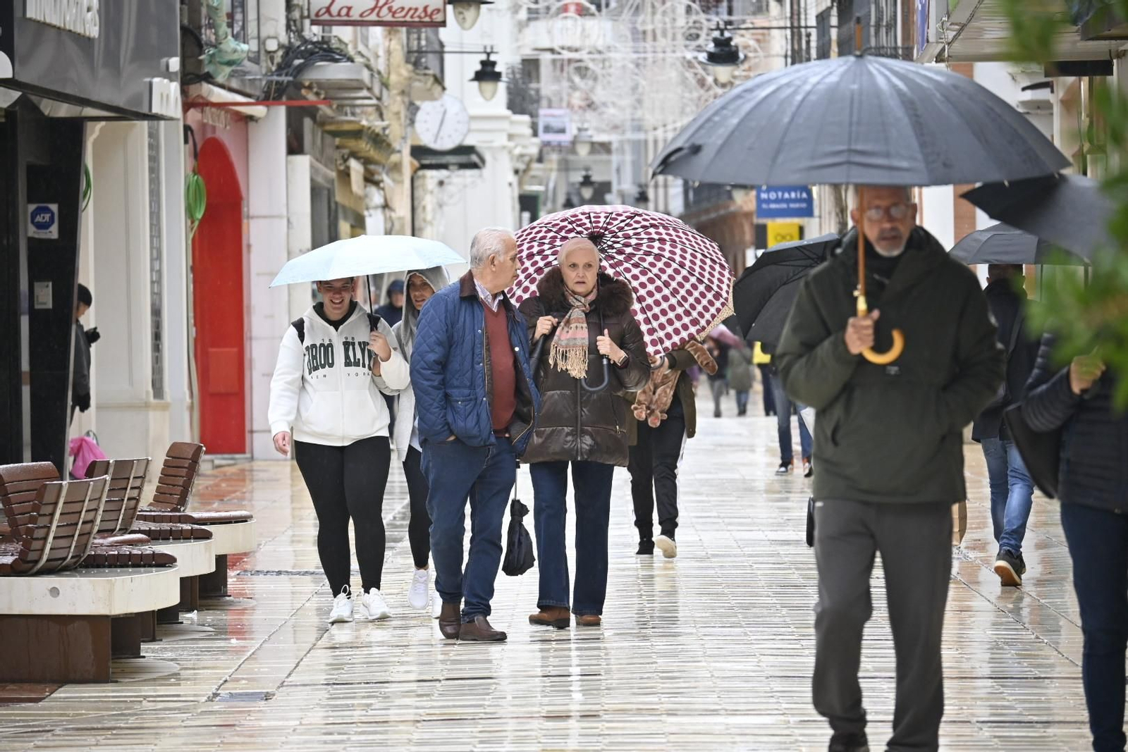 Imágenes de lluvia en la mañana del Domingo