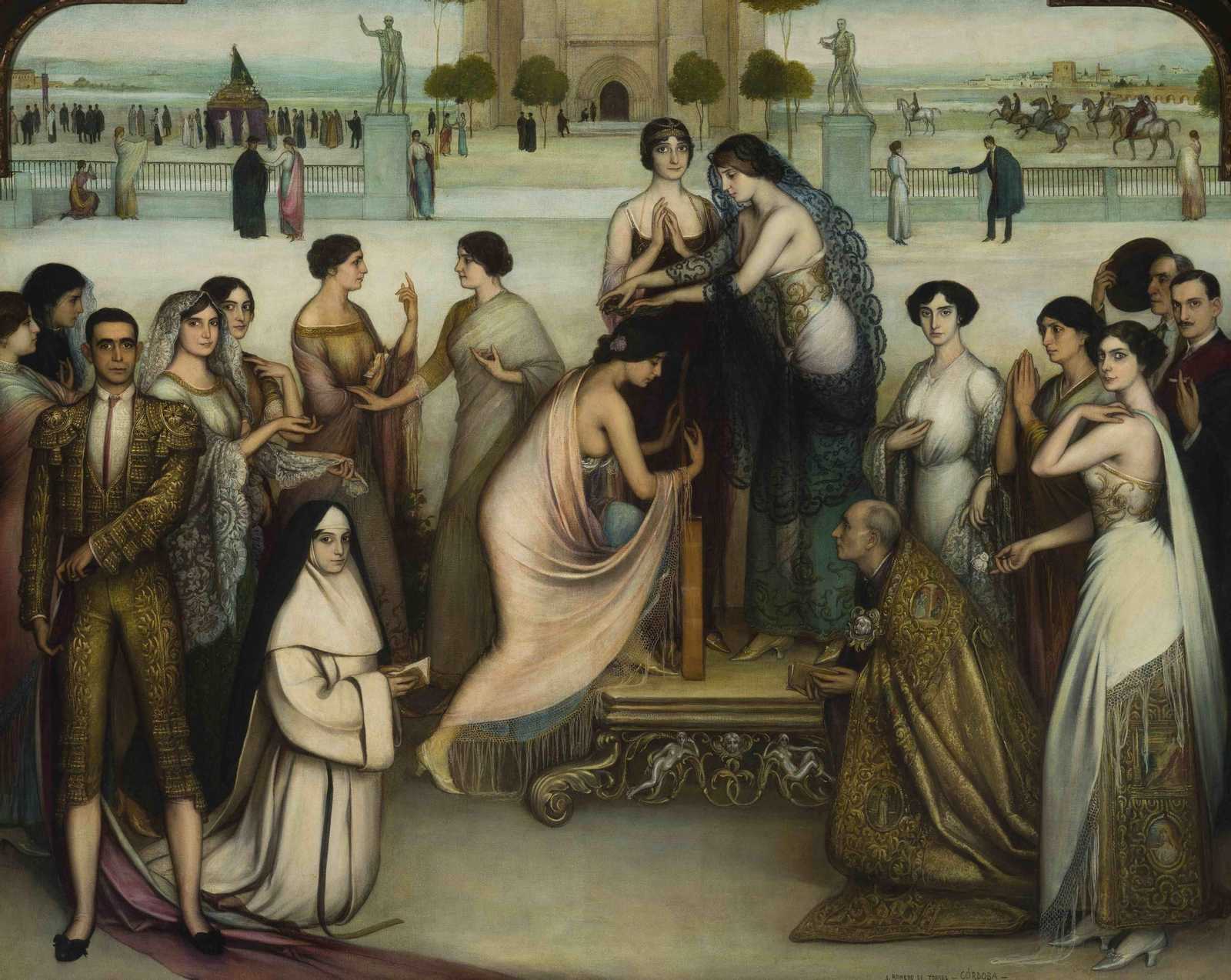 'La consagración de la copla', una de las obras incluidas en la muestra.