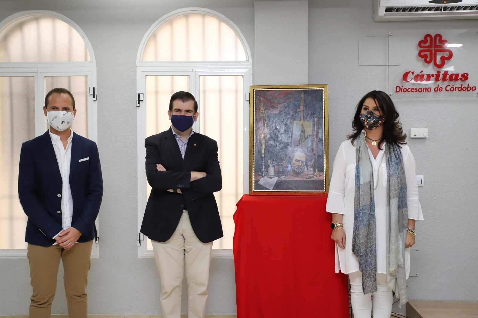 Un momento en la presentación de la obra de Nuria Barrera