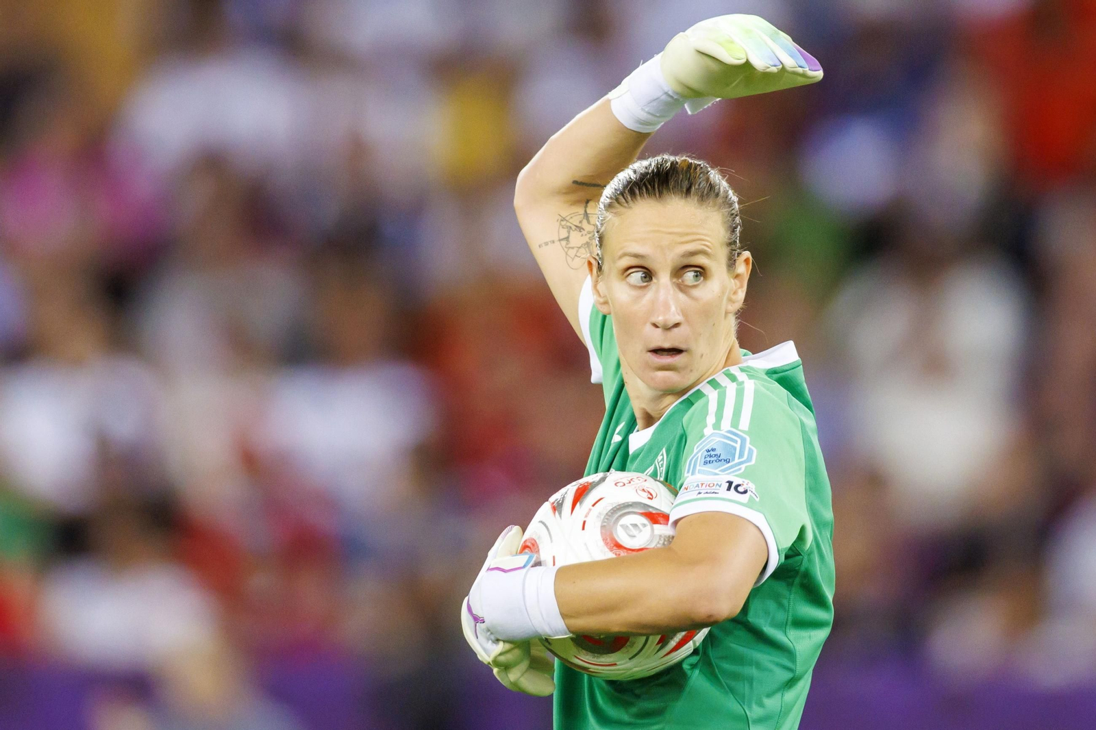 Las mejores imágenes de la semifinal Alemania-España de la Eurocopa femenina