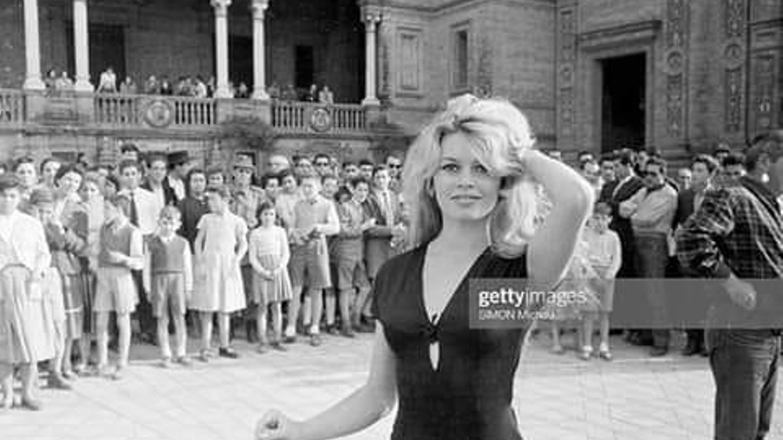 Brigitte Bardot en la Plaza de España