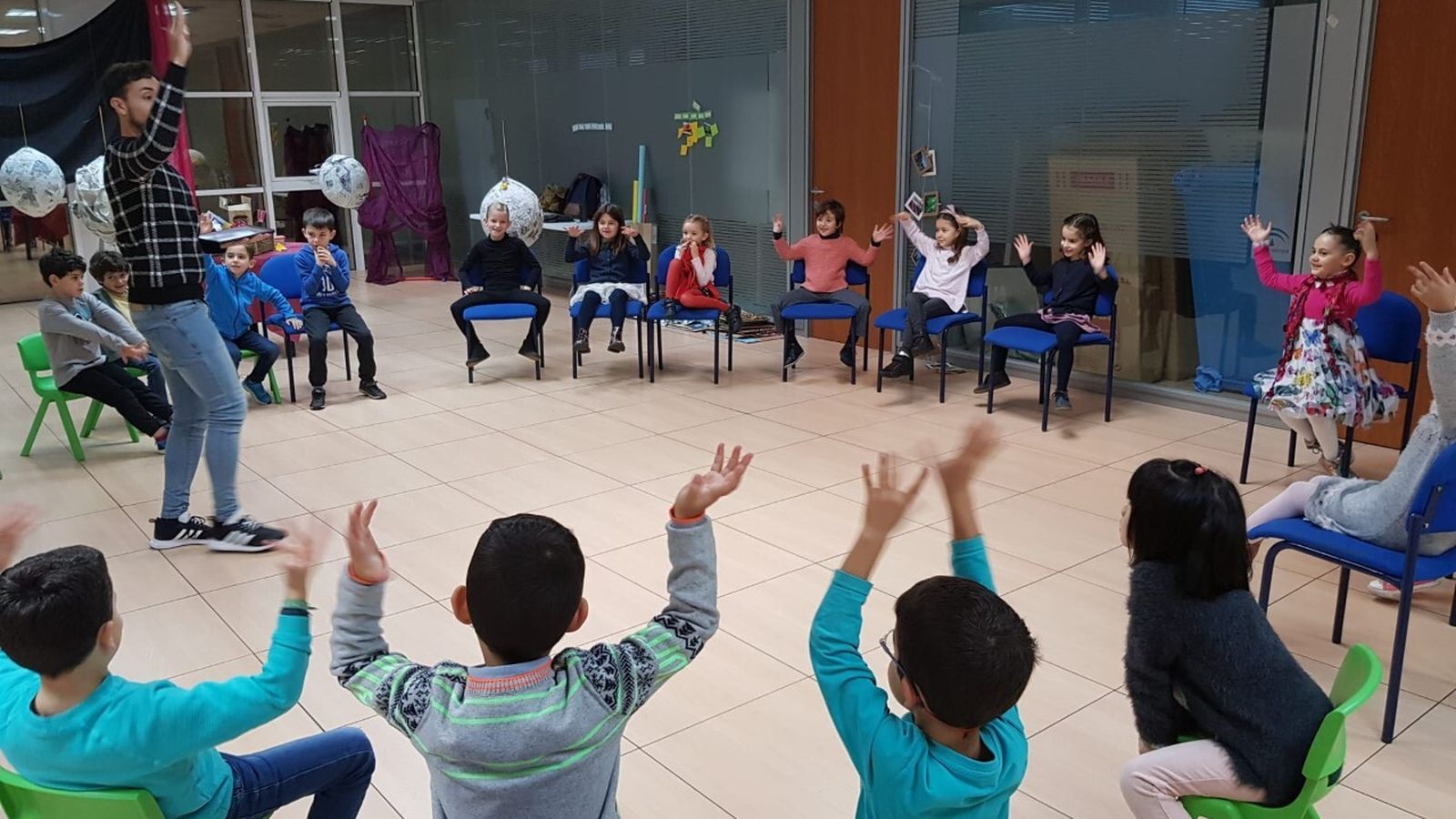 Niños de Primaria del Liceo Francés.