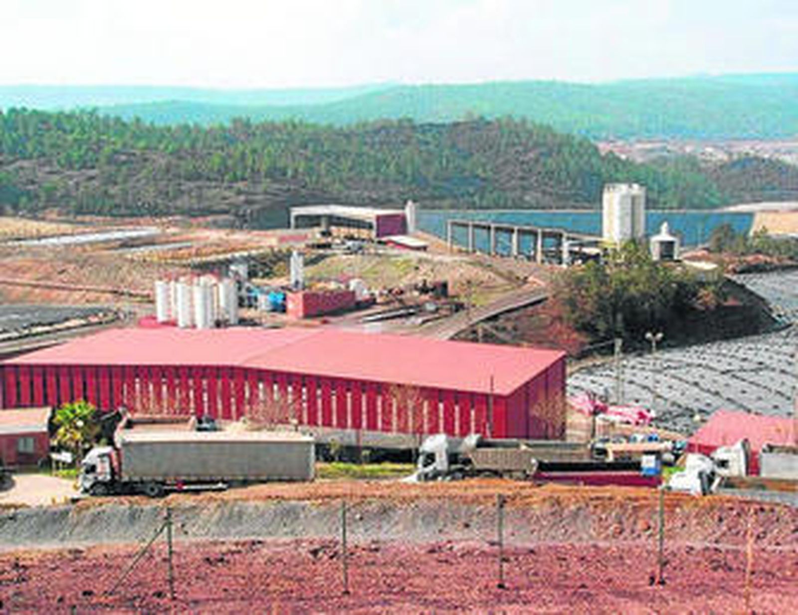 Planta de almacenamiento de residuos en Nerva.