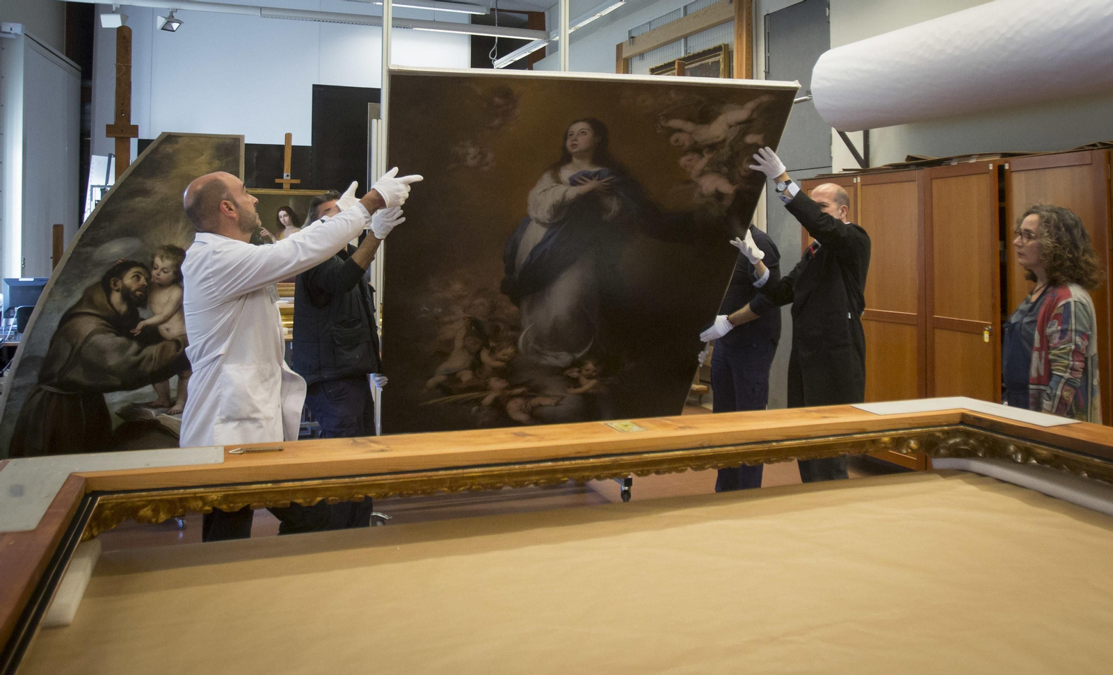 Últimos preparativos antes de la inauguración del 'Año Murillo'