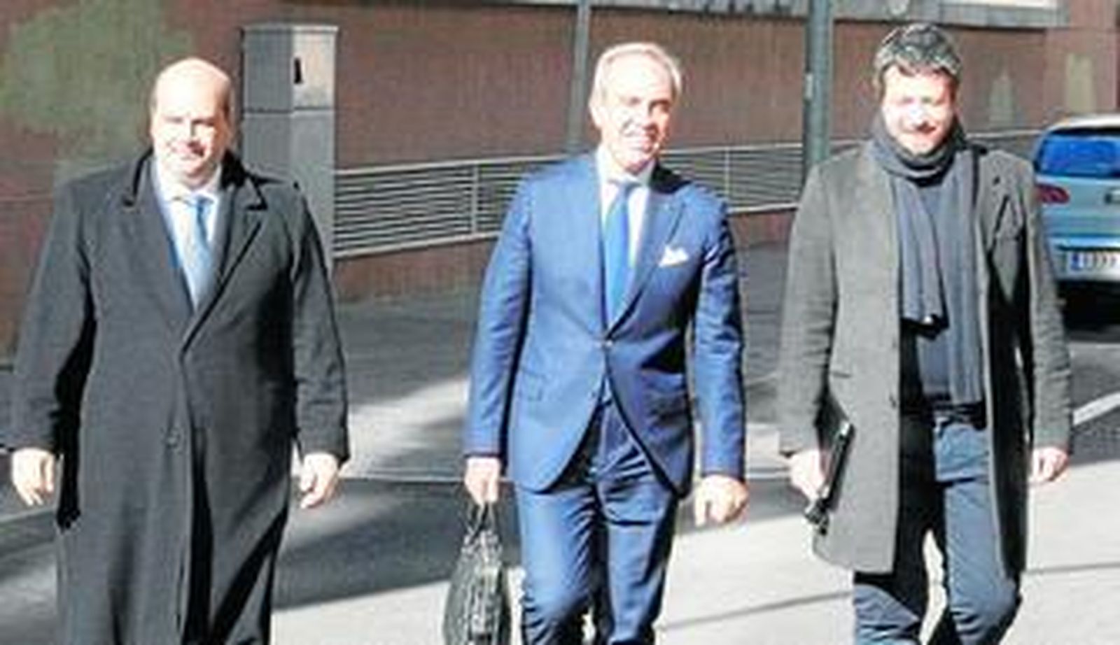 Rodríguez Zarza (i), Gabriele de Bono y Alessandro Gaucci, hace un par de meses en la capital gaditana.