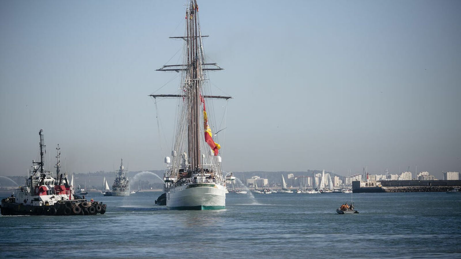 Imagen de la salida del puerto gaditano.