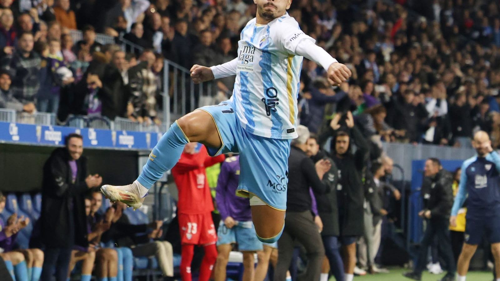 El Málaga CF-Eldense, en fotos