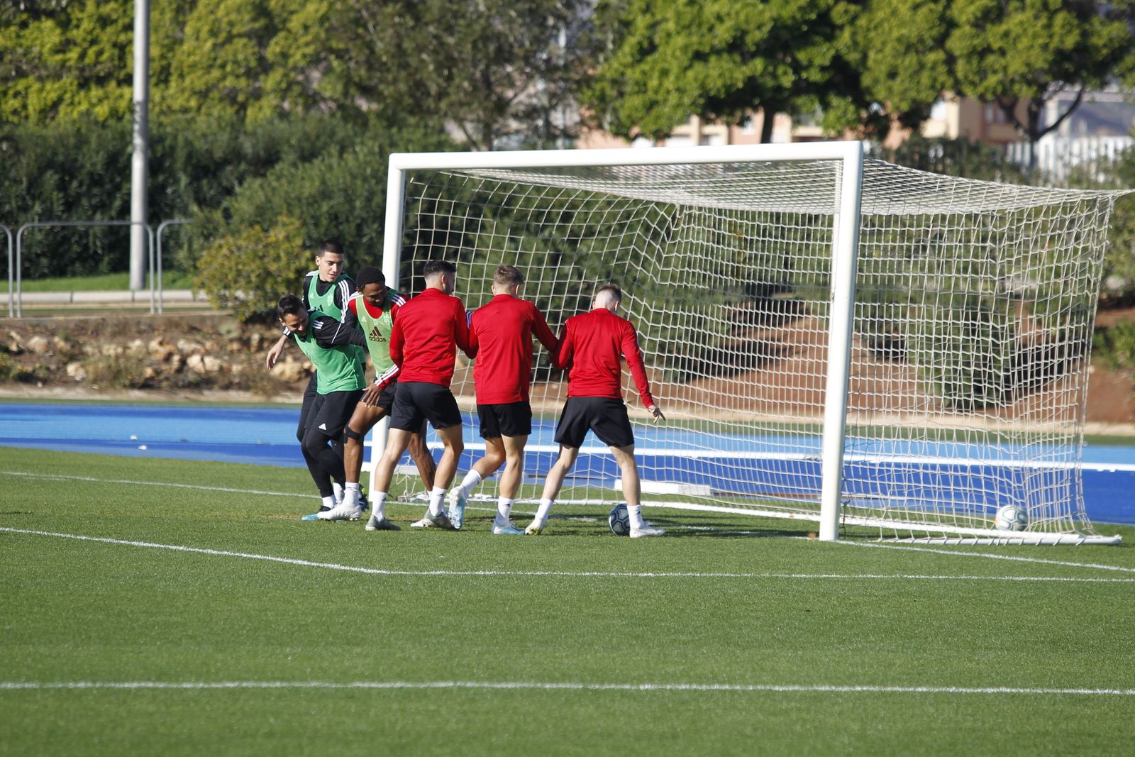 Fotogalería del entrenamiento del Almería previa al partido ante el Numancia