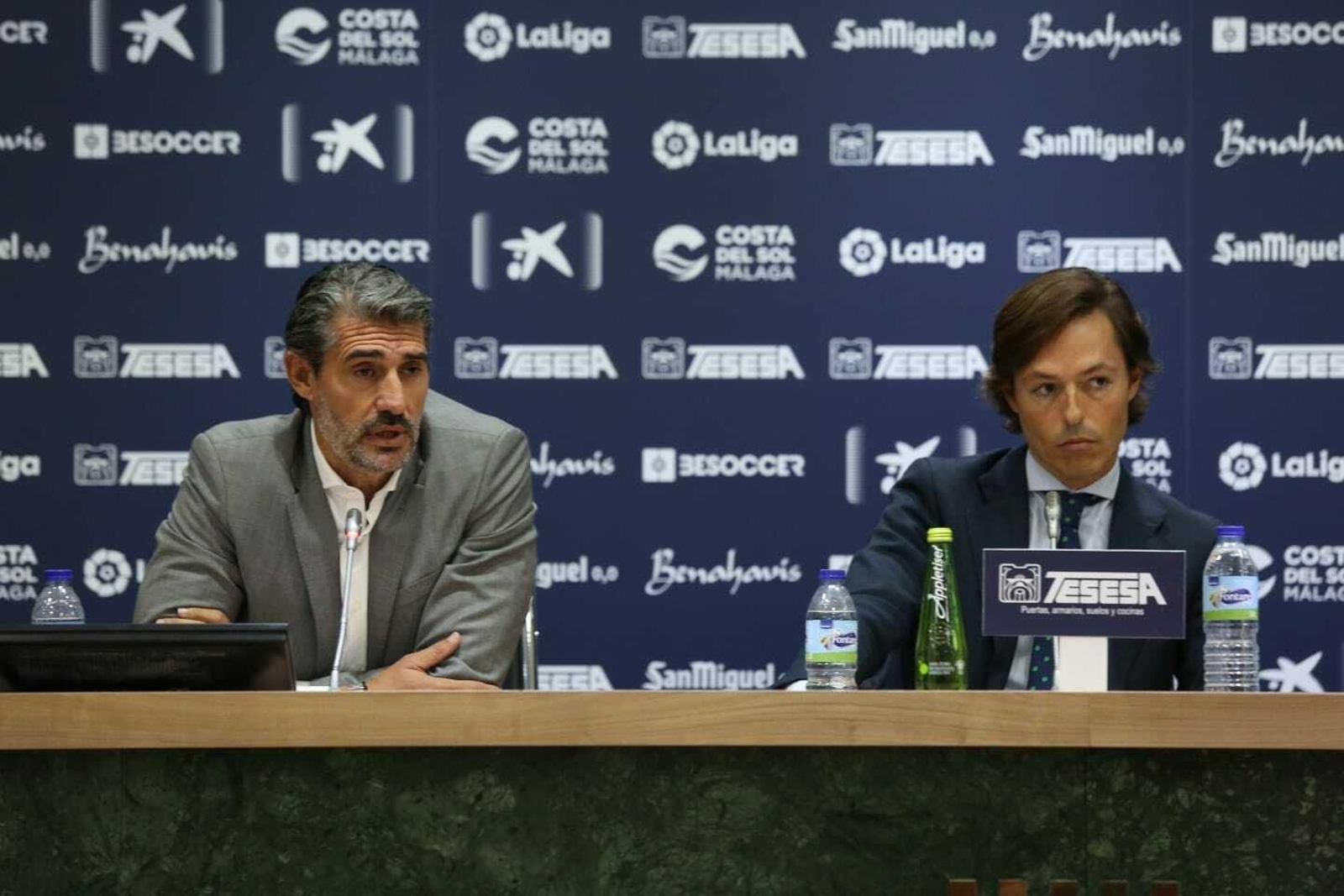 Caminero y Jofre, en la rueda de prensa. Caminero y Jofre, en la rueda de prensa.